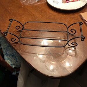 Longaberger Foundry Wrought Iron 9 x 13 Baking Dish Caddy